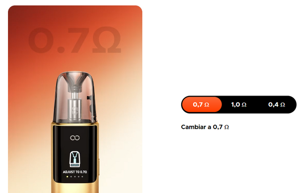 Argus Pod Multi-OhmVoopoo 0.7/1.0/0.4ohm