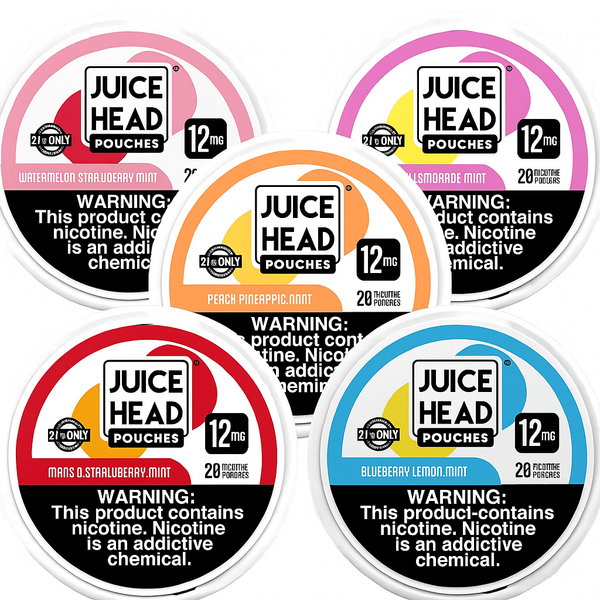 Bolsas de nicotina 12MG (1 Caja/20 bolsitas)  -  JUICE HEAD POUCHES