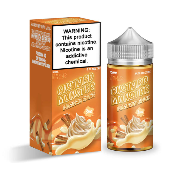 CUSTARD MONSTER  - PUMPKIN SPICE - 100ML