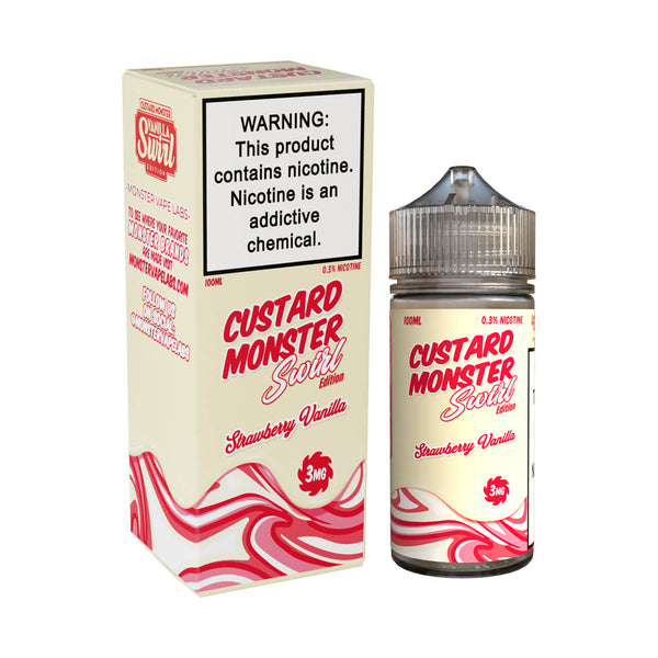 CUSTARD MONSTER  - SWIRL EDITION STRAWBERRY VAINILLA - 100ML