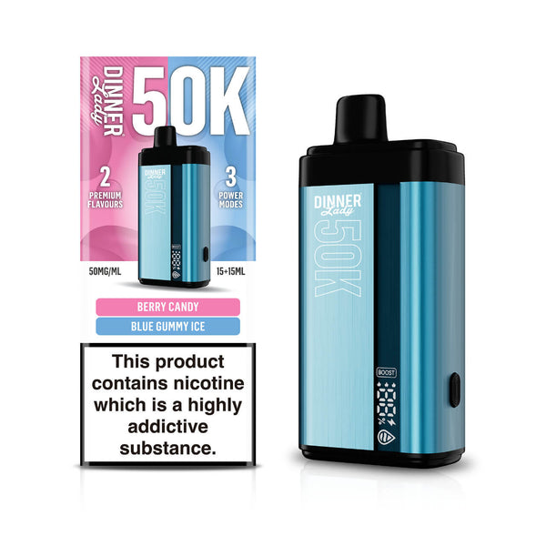 Berry Candy & Blue Gummy Ice - Dinner Lady 50.000 Puffs