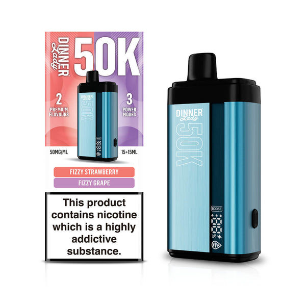 Fizzy Strawberry & Fizzy Grape - Dinner Lady 50.000 Puffs