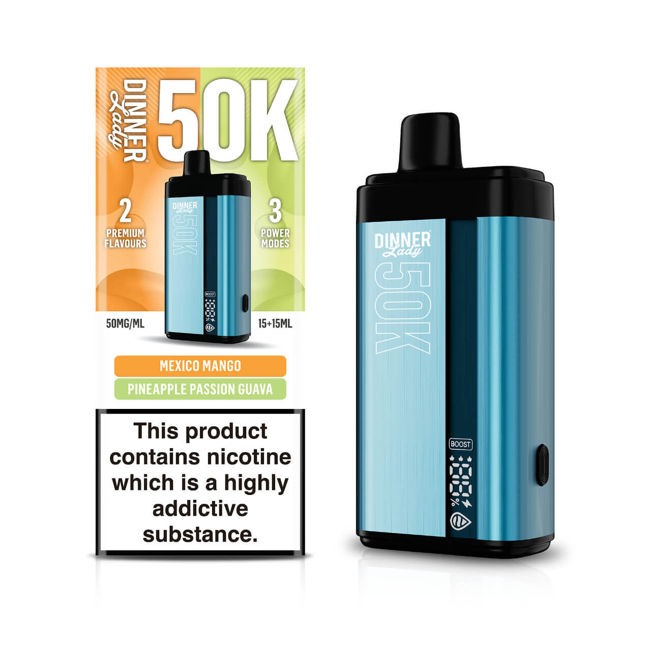 Mexico Mango & Pineapple Passion Guava - Dinner Lady 50.000 Puffs