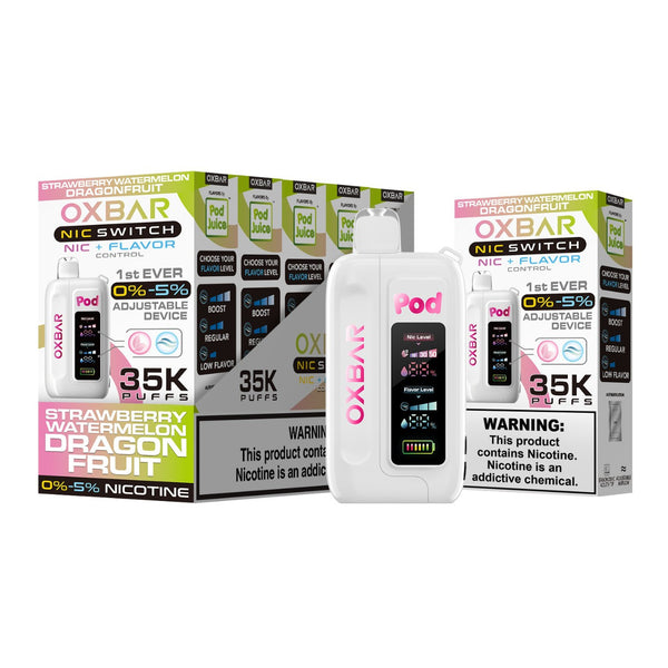 Strawberry Watermelon Dragonfruit - OXBAR 35.000 Puffs