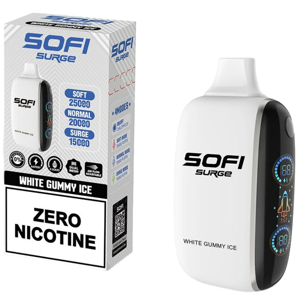 White Gummy Ice - Sofi Surge Zero Nicotine 25.000 Puffs