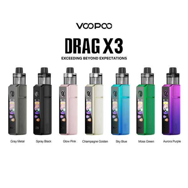 VooPoo Drag X3 80w (Bateria No Incluida)