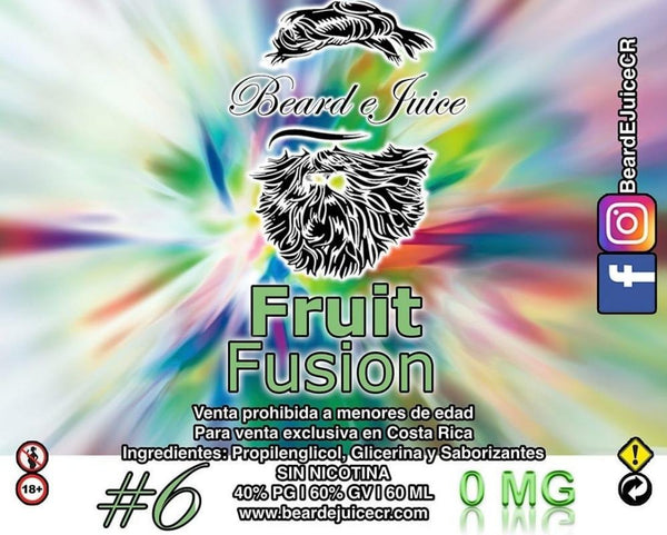 Beard eJuice No. 6 Fruits Fusion