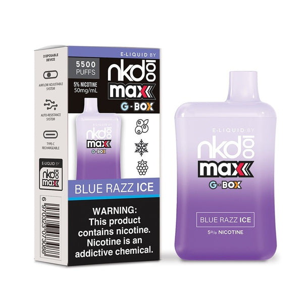 Blue Razz Ice - Naked 100 5500 Puffs 5%/50mg
