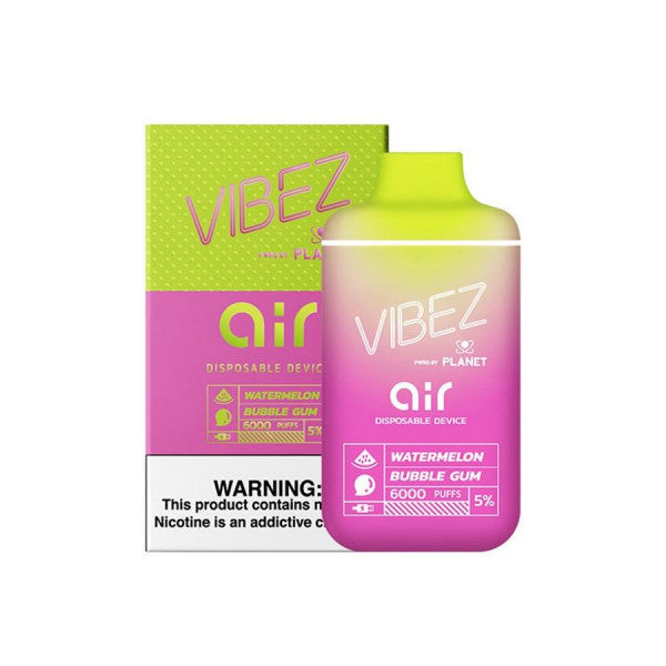 Watermelon Bubblegum - Vibez Air 6000 Puffs 5%/50mg